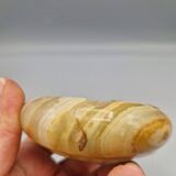 Petit cendrier vintage en onyx à trois supports