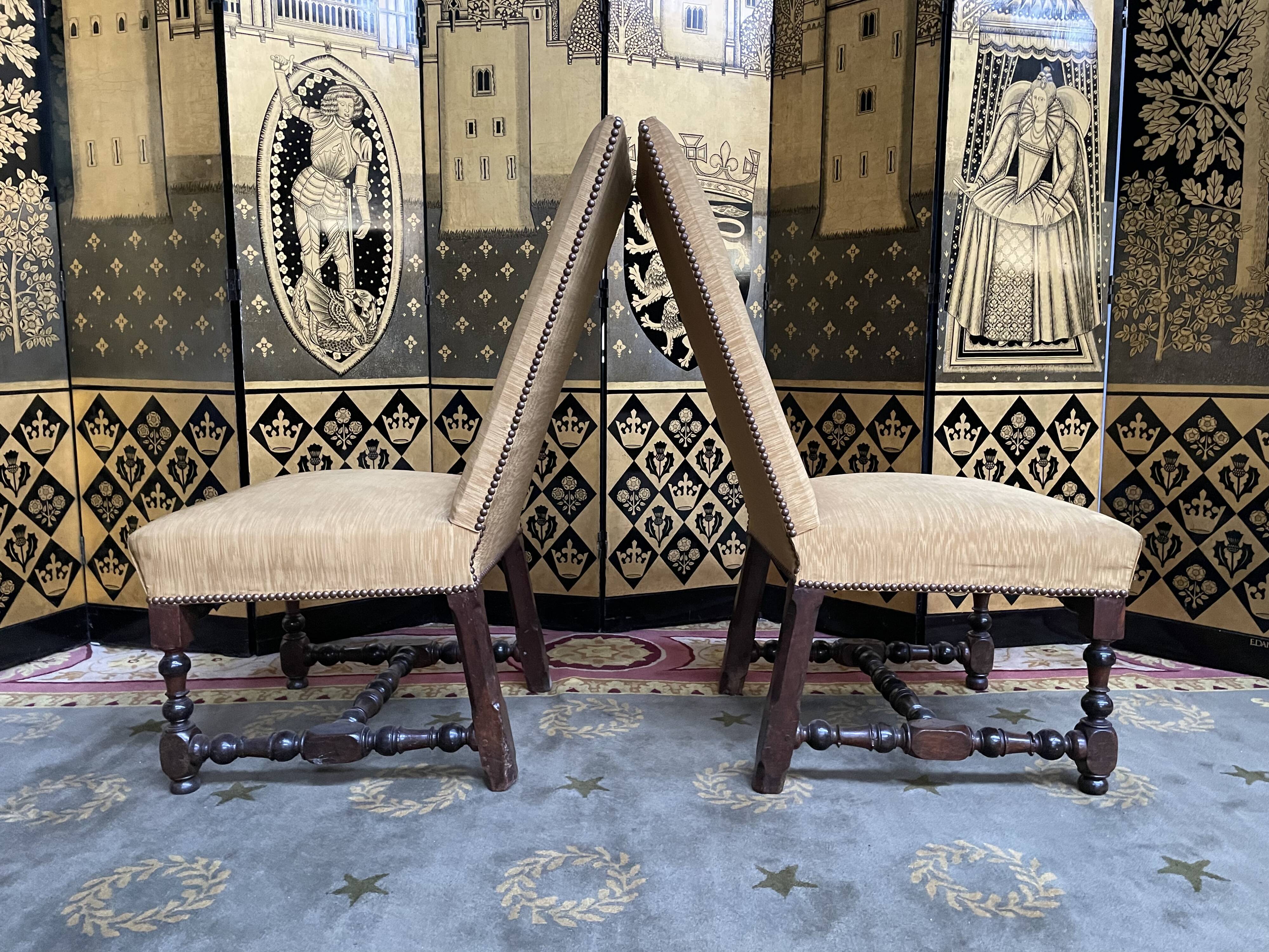 Pair of Louis XIII 18th chairs