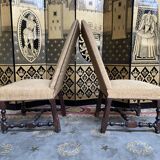 Pair of Louis XIII 18th chairs