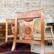 Suite de six chaises en bois naturel de style empire