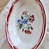 Old Ravier faience Sarreguemines Digoin - José model - Floral decoration