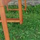Lot de deux tables en bois avec dessus de fleurs vintage