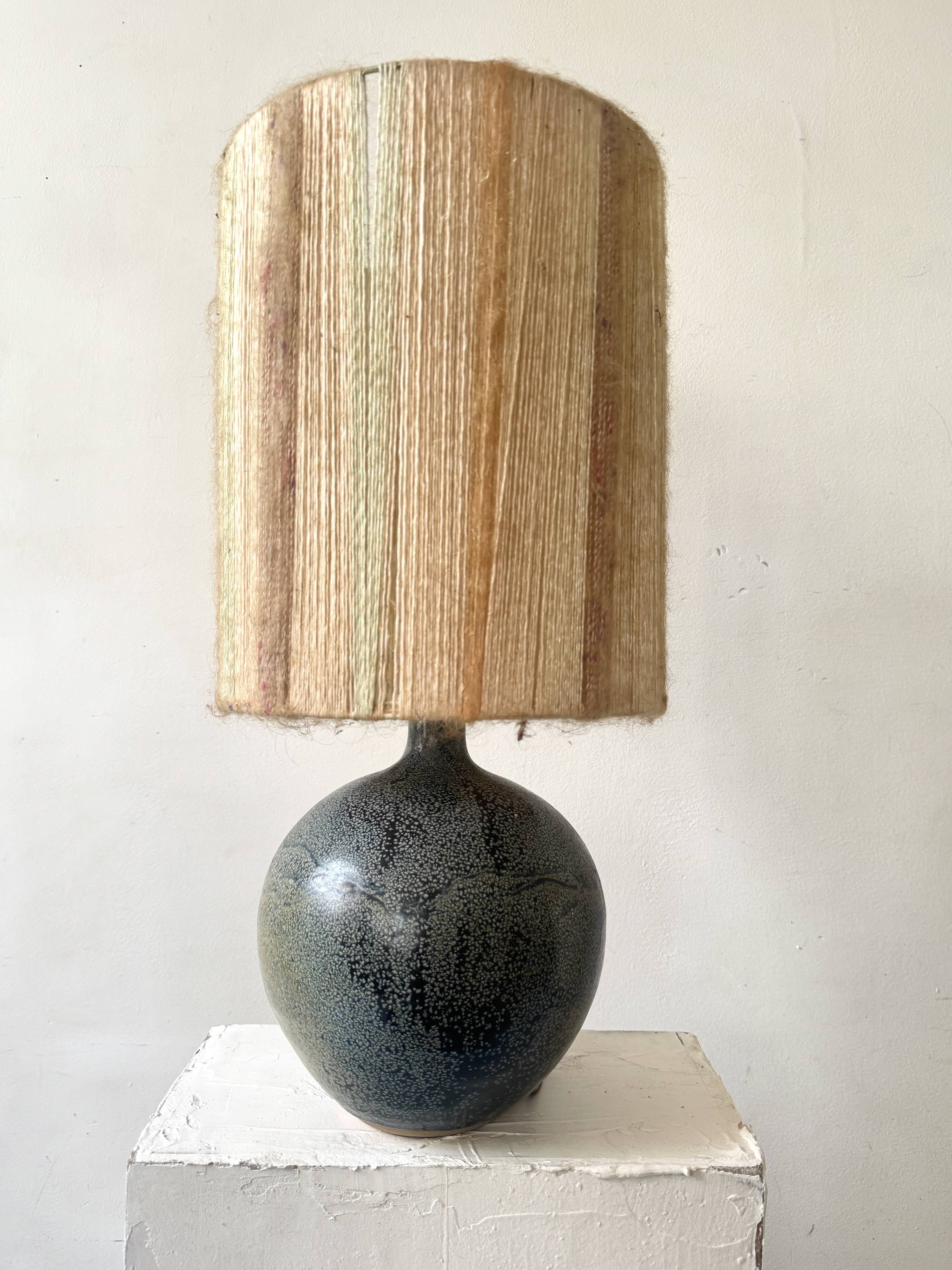 Table lamp in ceramic by Annie Maume and Robert Héraud, La Borne 1950.