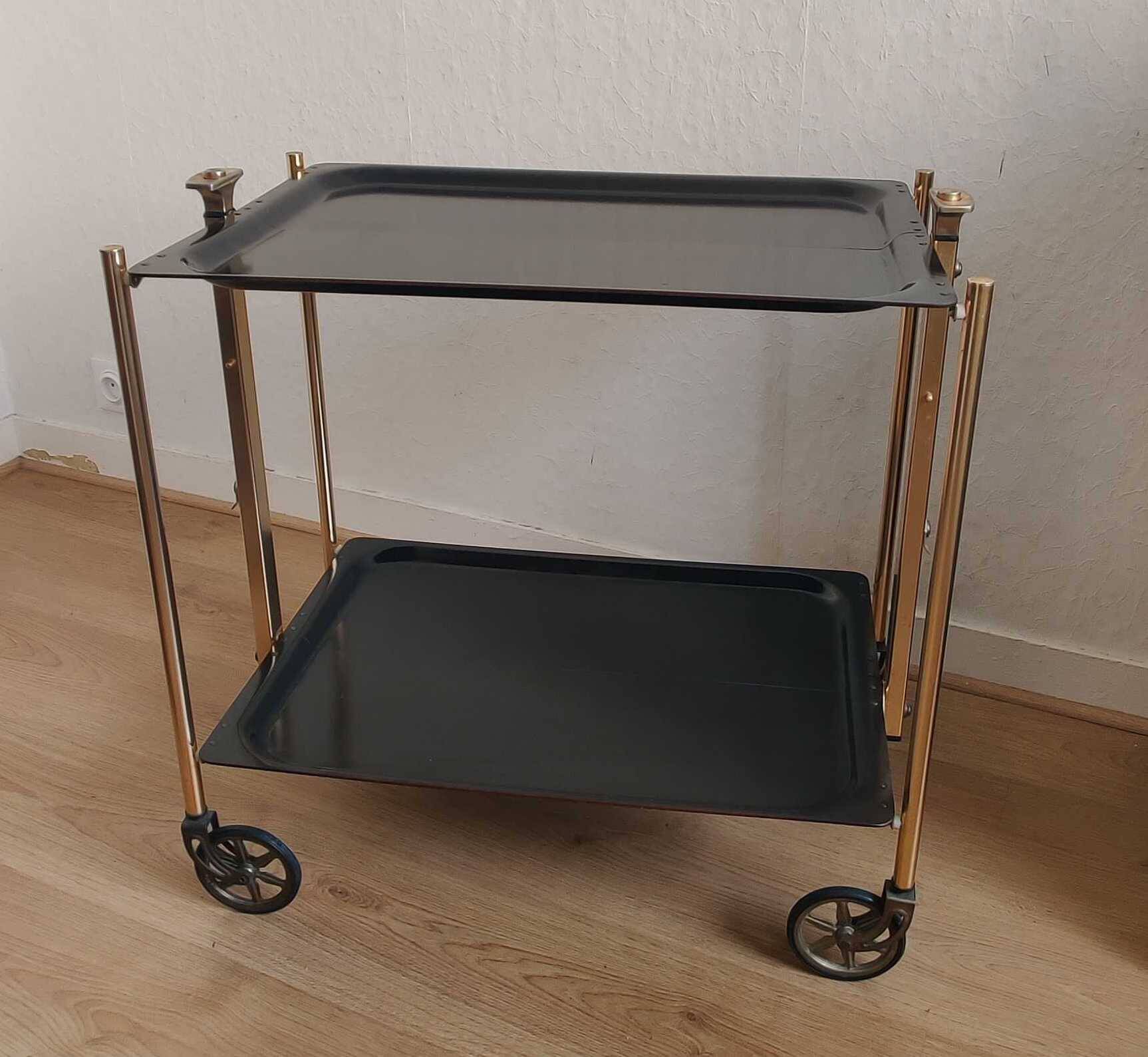 Vintage folding dessert table made in France.