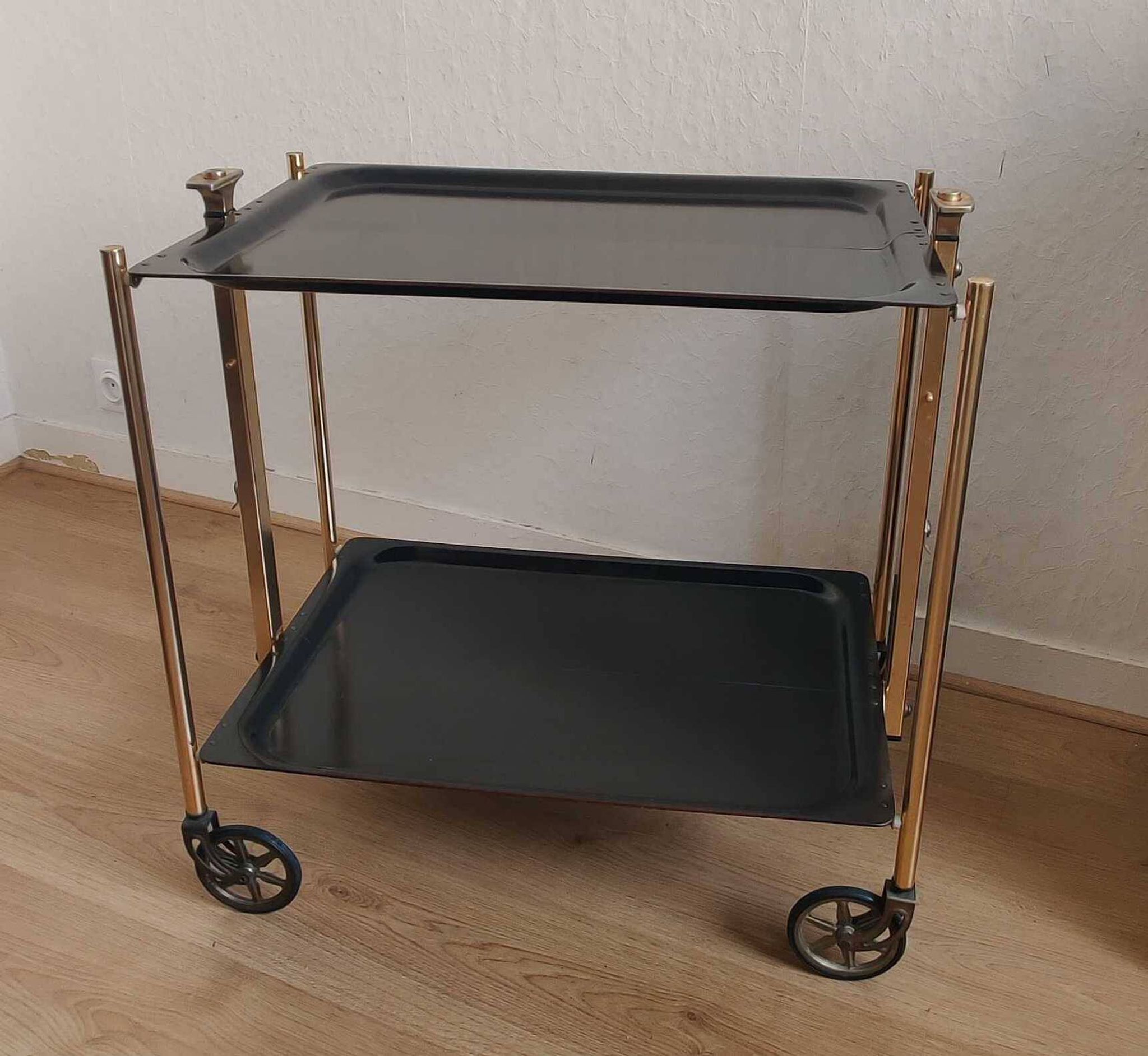 Vintage folding dessert table made in France.