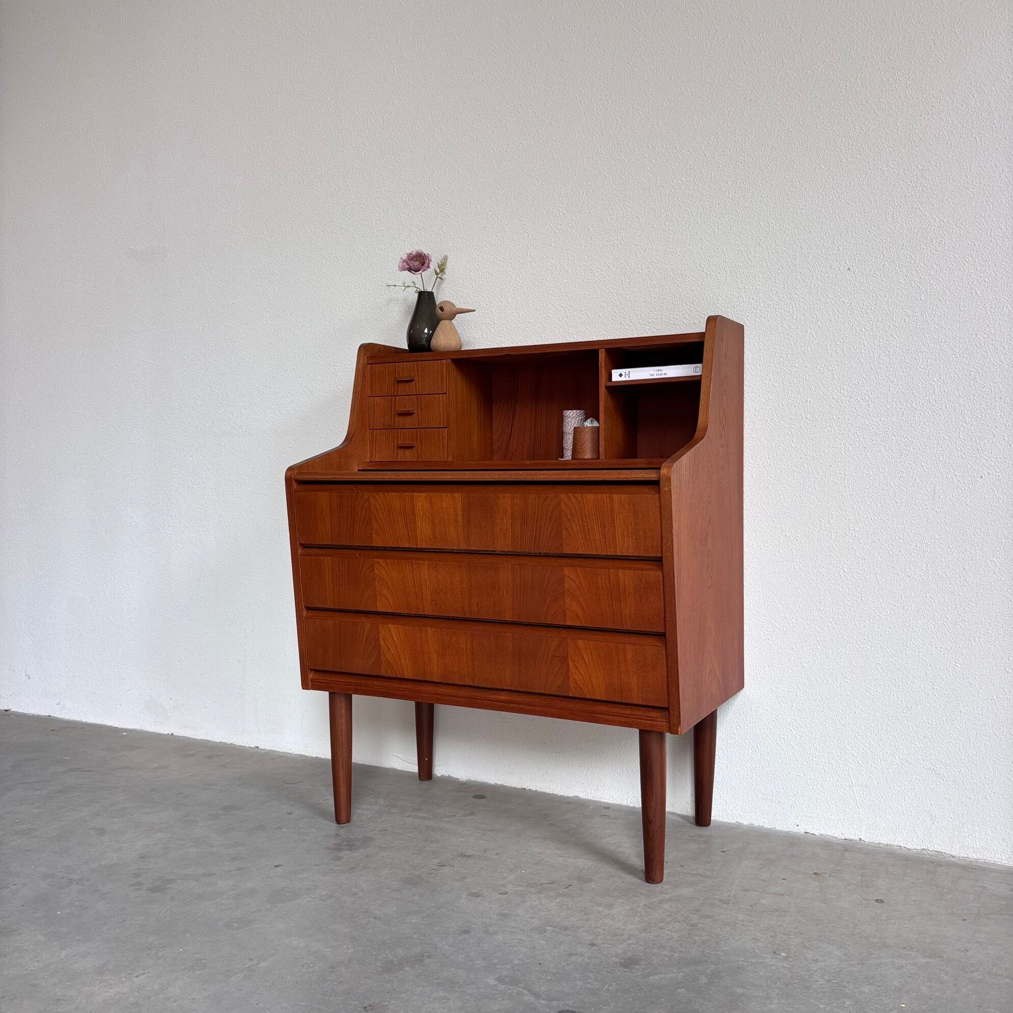 Vintage Danish secretary teak