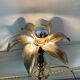 Golden palm lamp from the 70s