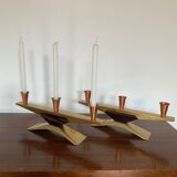 Pair of candlesticks, Denmark, 1960s