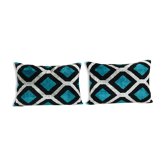 Paire de coussins Ikat