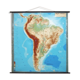 Relief of South America map