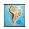 Carte du relief d'Amérique du Sud