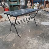 Small vintage coffee table metal legs