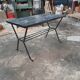 Small vintage coffee table metal legs