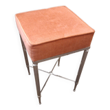 Metal stool with fabric seat