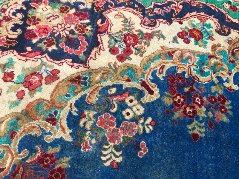 Persian vintage mahal rug handmade 258x373 cm