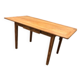 Ancienne table de brasserie plateau en chêne