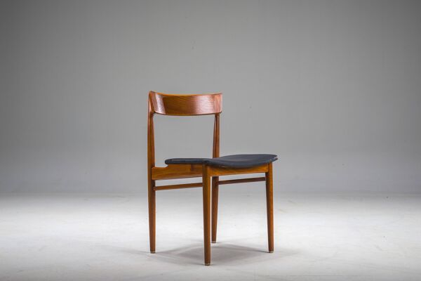 Chaise en teck modèle 39 par Henry Rosengren Hansen pour Brande Møbelindust