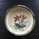 Floral decorated ramekin, signed