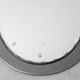 Vintage oval mirror with bevelled edge and smoked border, 1960s modernism