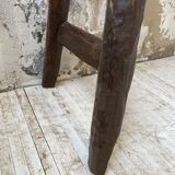 Brutalist solid wood console