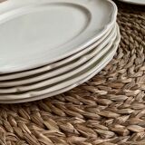 Set of 6 plates with white starter or dessert Manoir from Villeroy & Boch