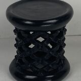 African ebonised Bamileke low stool, Cameroon, 1970s