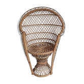 Rattan armchair for doll