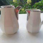Pair of milk jug teapots