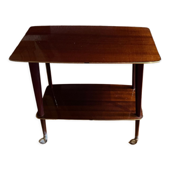 Varnished mahogany server