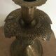 Old persian candle holder, ottoman in brass chiseled XIXth