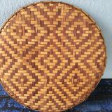 Braided bamboo platter 1970