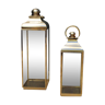 A pair of Scandinavian garden lanterns