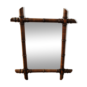 Miroir vintage style bambou