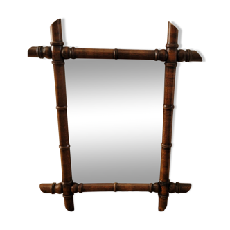Vintage bamboo style mirror