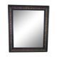 Mirror frame old 80x68 cm wood and stucco restyled black and gold