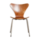 Chair series 7, No.3107 by Arne Jacobsen for Fritz Hansen, teak butterfly, Denmark, circa 1955