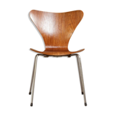 Chair series 7, No.3107 by Arne Jacobsen for Fritz Hansen, teak butterfly, Denmark, circa 1955