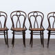 Suite de 6 chaises de bistrot par Josef Hofmann en cannage