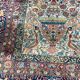 Authentic Persian Lahore rug in burgundy wool 135x200cm