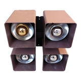 Ceiling lamp raak amsterdam model viervoud vintage, 1970