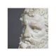Hercules Head sculpture, small size, in resin and metal base.