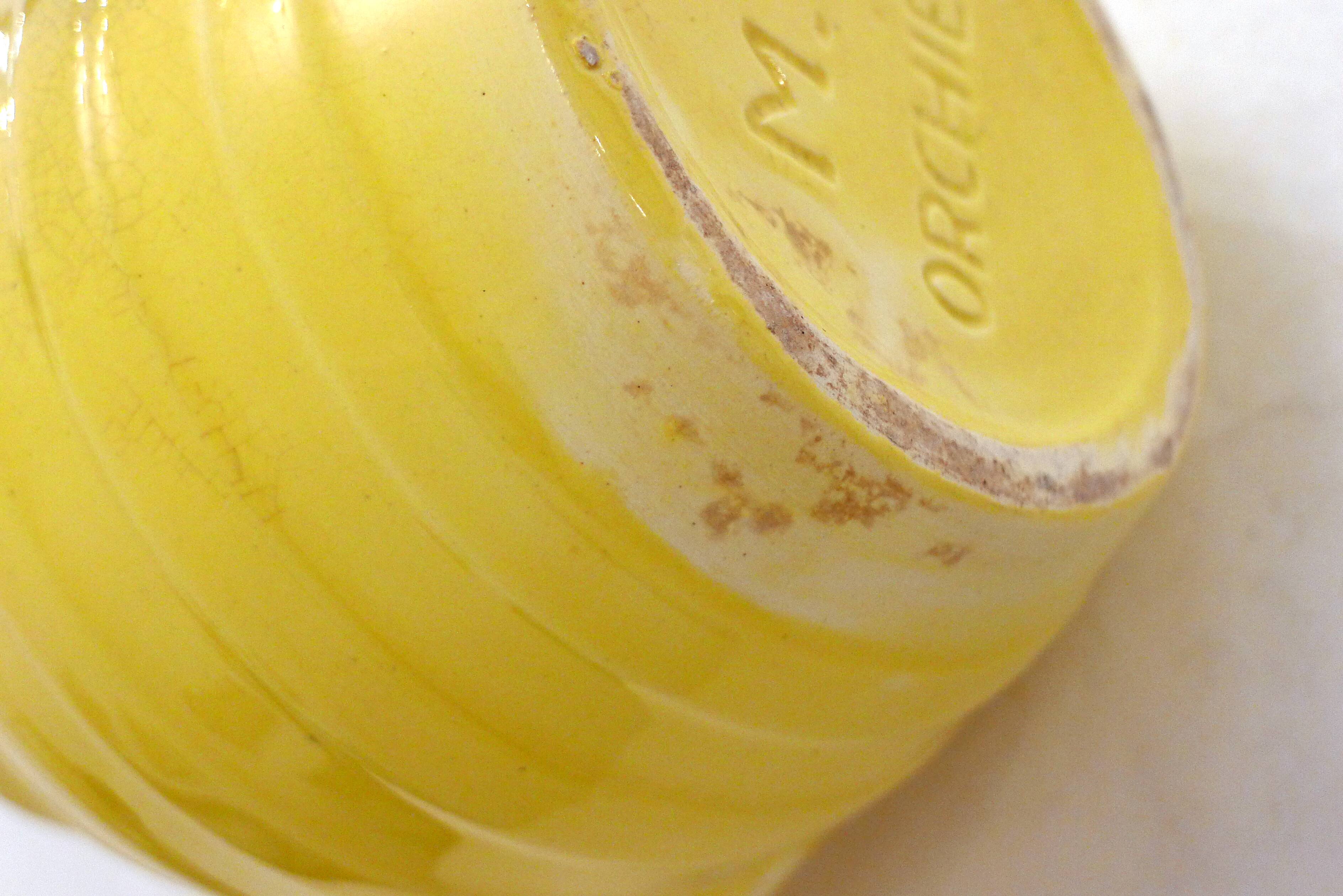 Art Deco pitcher from the 1950s in Orchies earthenware.