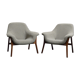 Paire de fauteuils en fibre de verre du milieu du siècle, années 1960