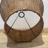 Suspension rotin vintage