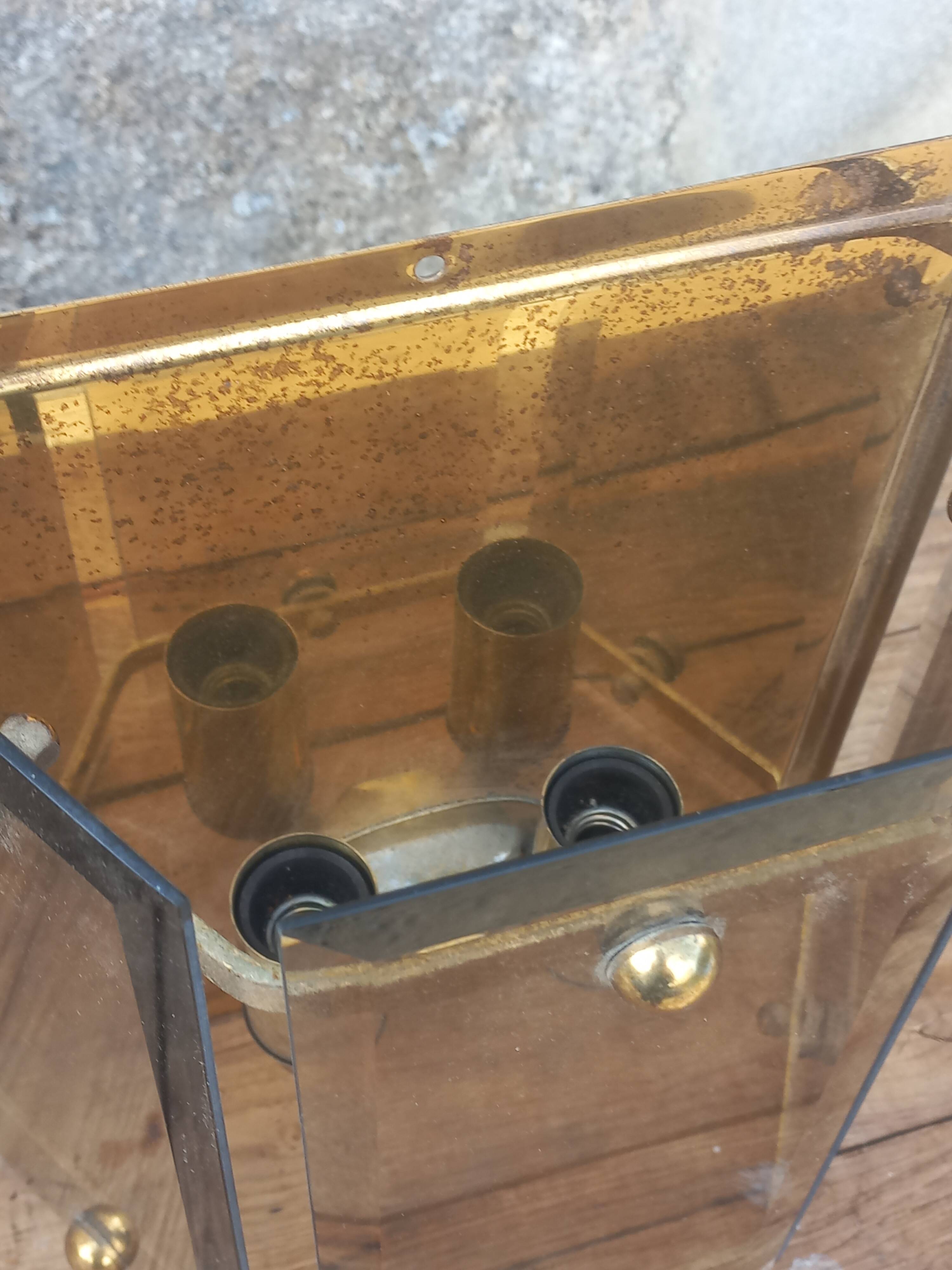 Pair of Pro Brennstelle designer wall lights from the 70s