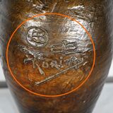 Enamelled Ceramic Vase, signed "Korina", Art Nouveau – 1900