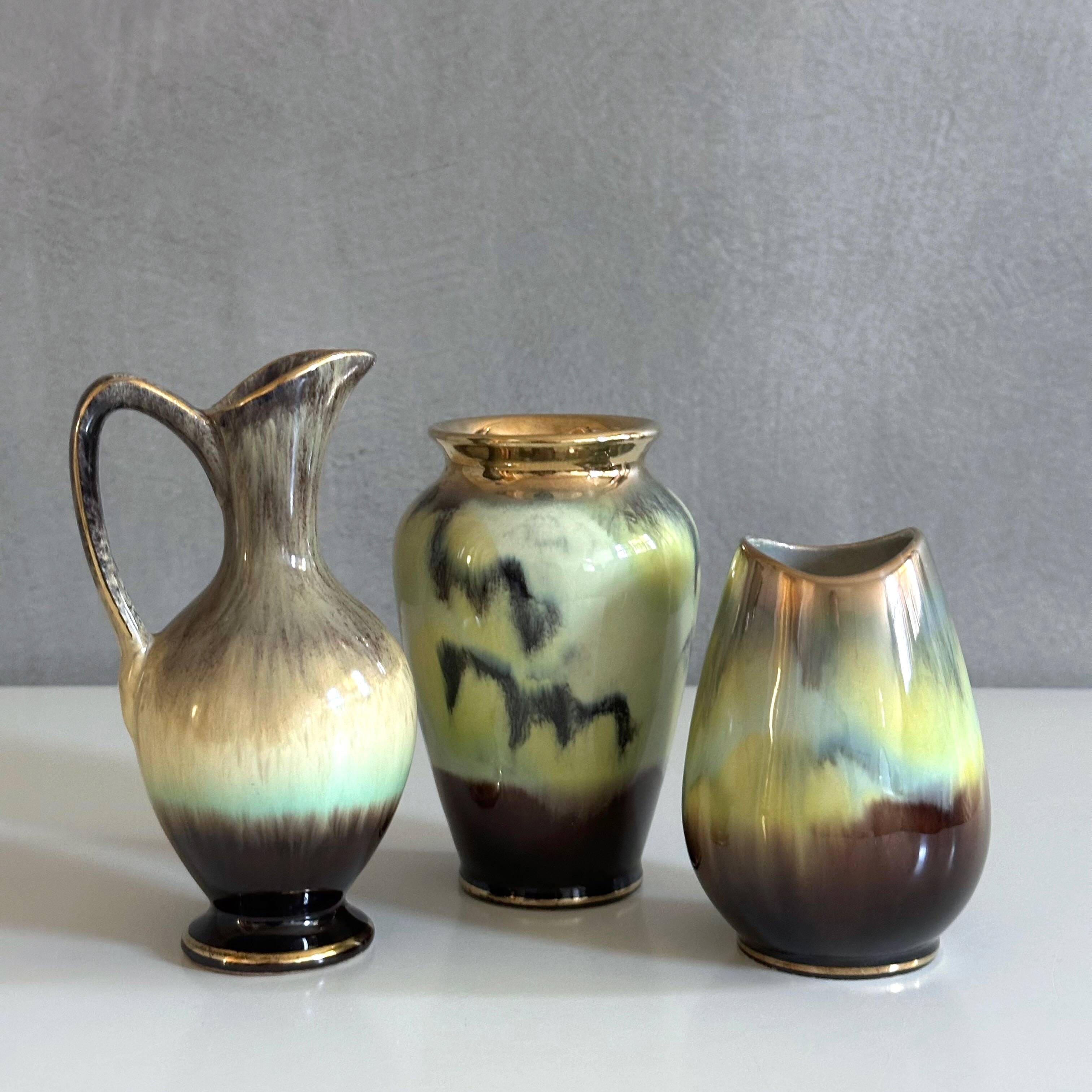 Mid Century vases, ceramic vase, Bay Jasba, Westgerman Pottery