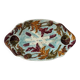 Serving dish for asparagus and artichokes in faience, late 19th century.