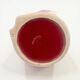 XXL - Large modernist Verceram vase in white and iridescent red ceramic