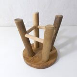 small teak stool